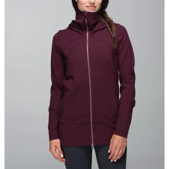 Lululemon Women's Stride Zip Up Jacket Size 8 Cranberry/Maroon - Picture 1 of 10